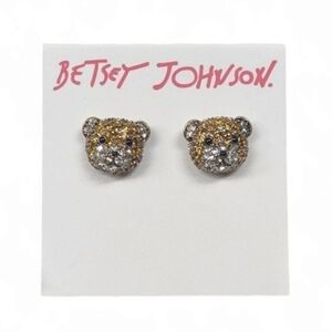 Betsey Johnson Teddy Bear Earrings